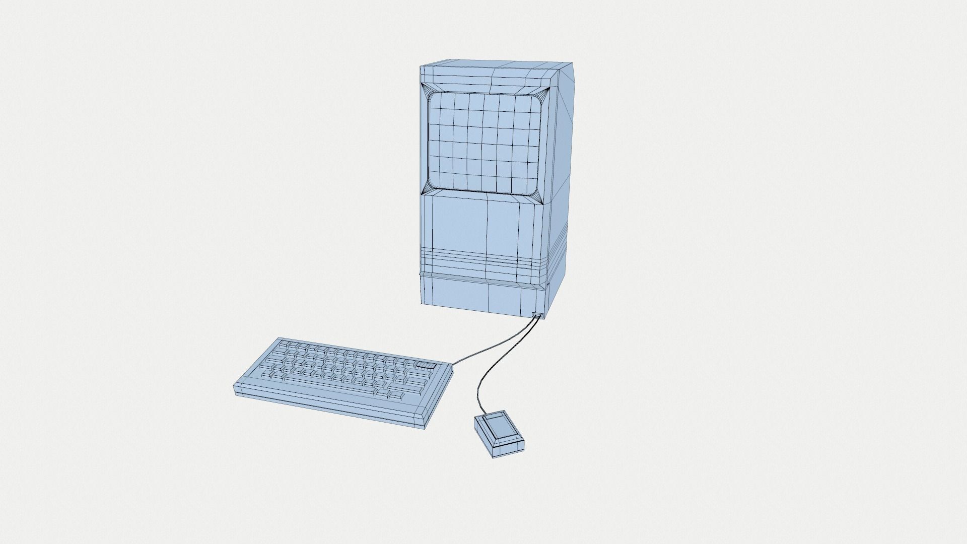 PC comp Low-poly 3D model_4