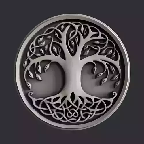 3d STL models for CNC tree 3D model