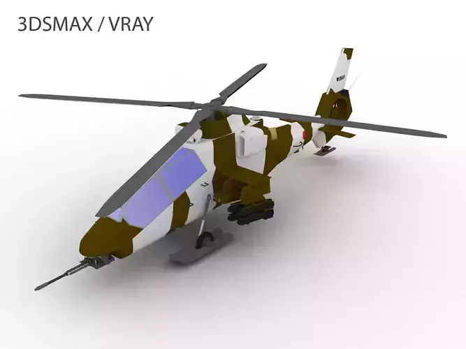 OH-1 KAWASAKI Low-poly 3D model
