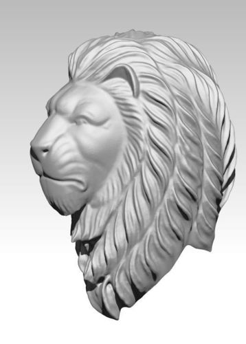 Lion head 3D print model