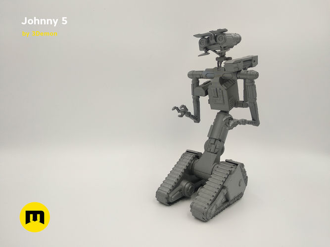 Johnny 5 robot 3D print model