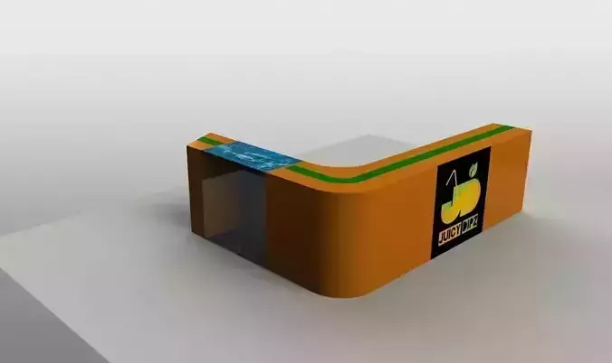 Counter design for snack shop in a mall 