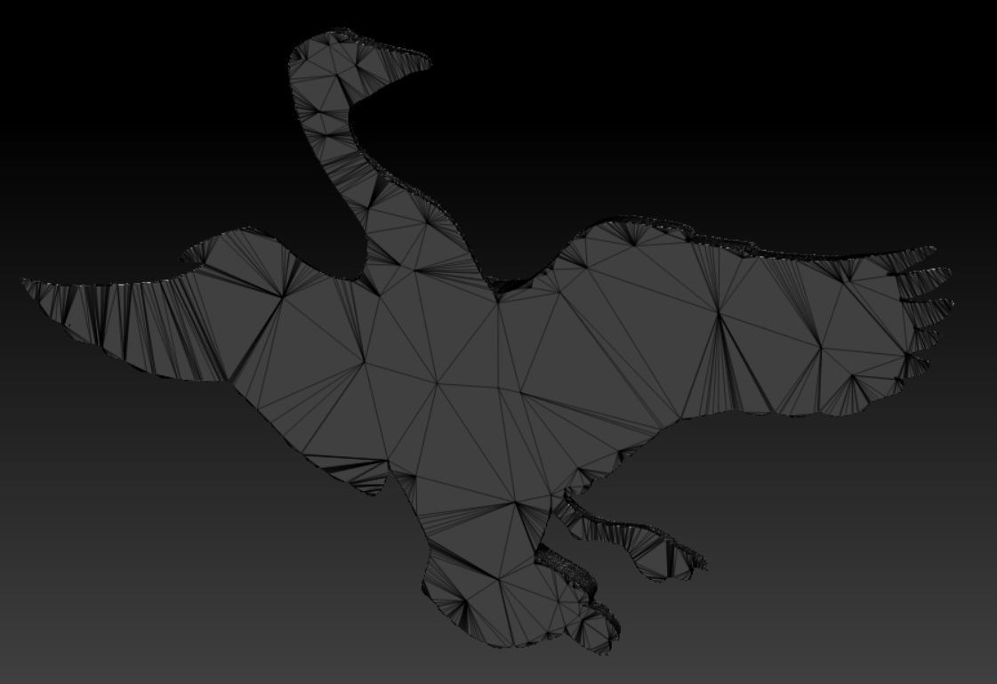 Canadian goose bas relief  3D print model_10