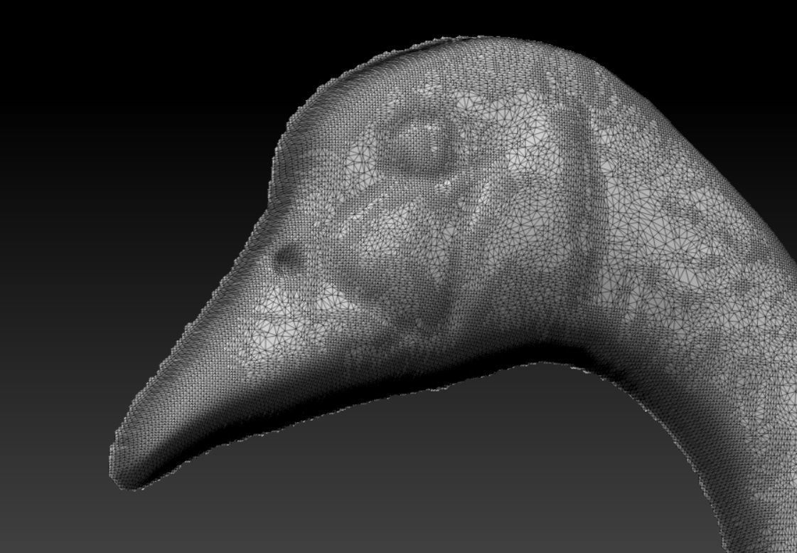 Canadian goose bas relief  3D print model_8