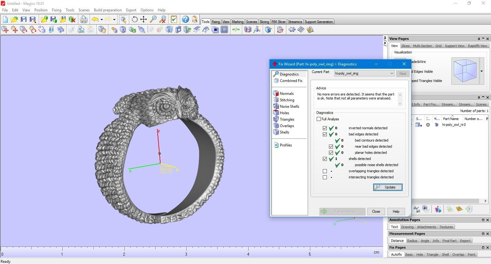 Stylized Bird Owl Ring 3D print model_15