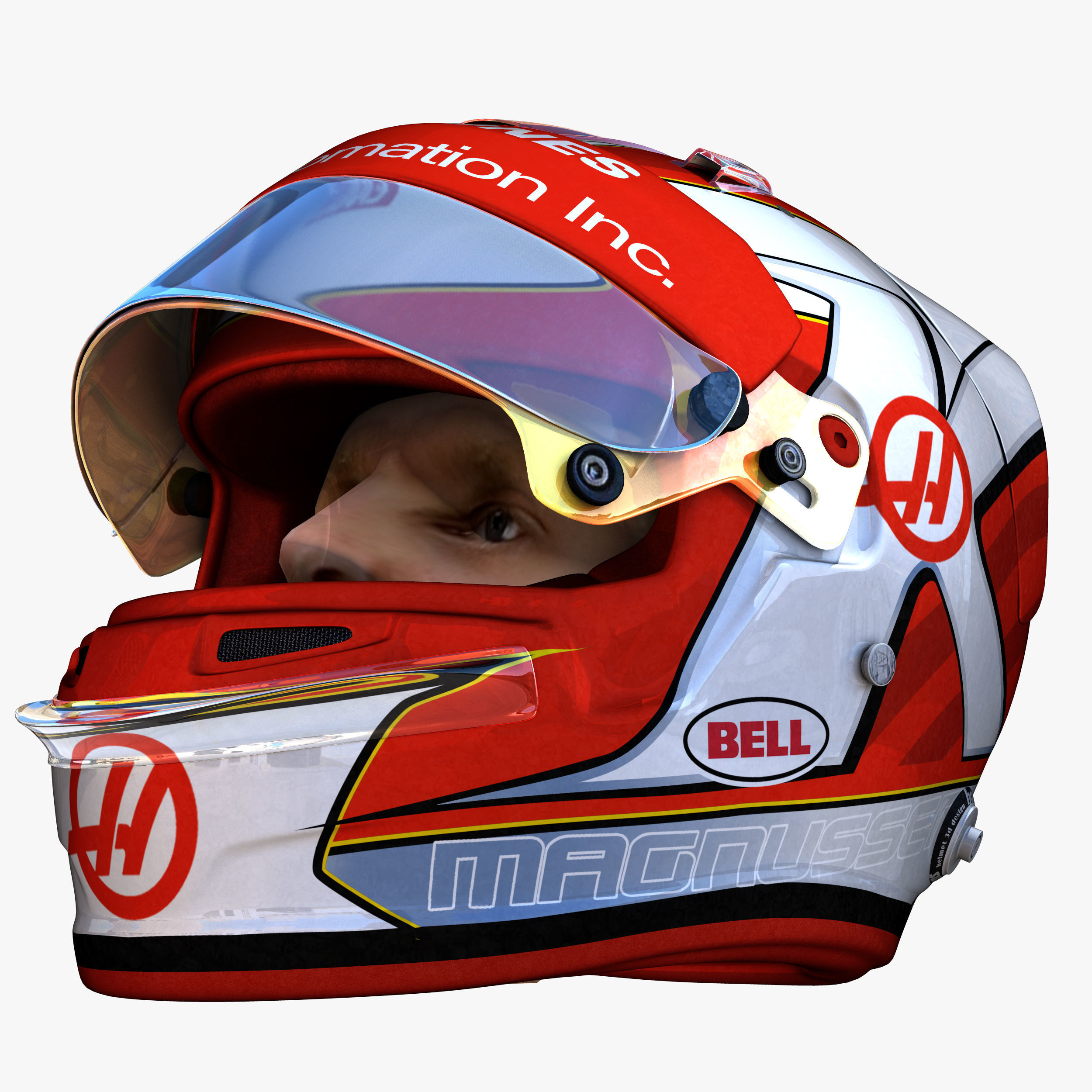 Magnussen helmet 2018 Low-poly 3D model_7