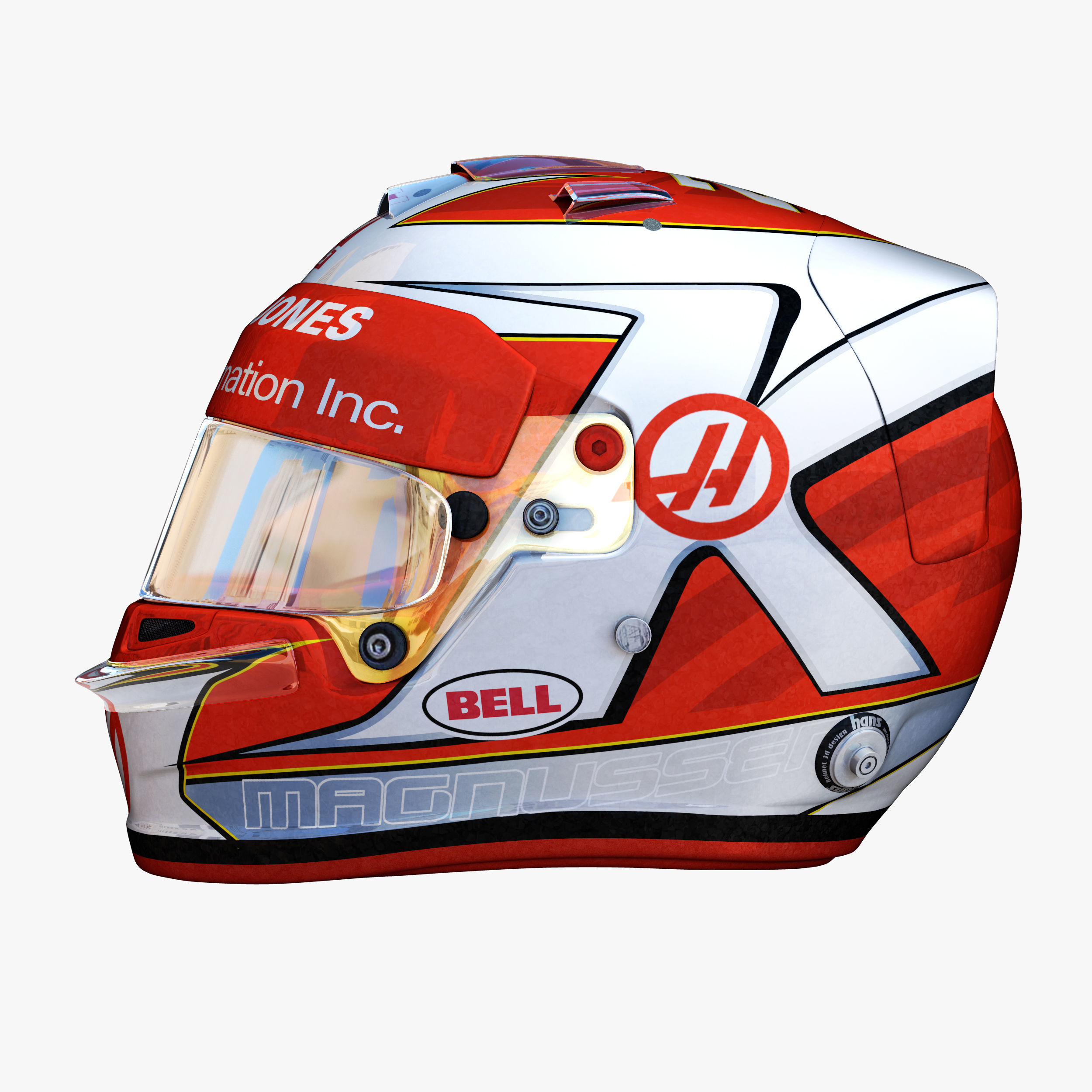 Magnussen helmet 2018 Low-poly 3D model_2