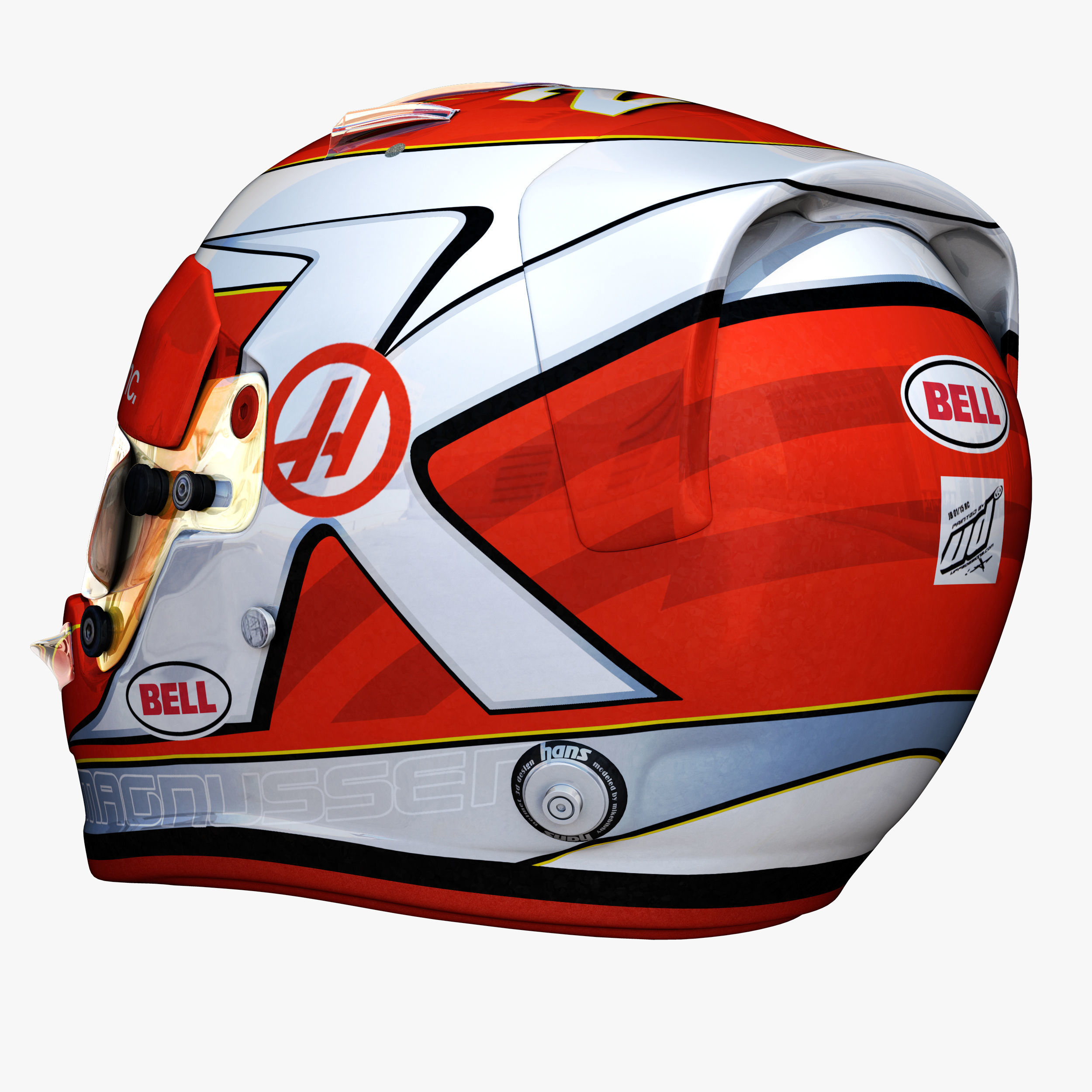 Magnussen helmet 2018 Low-poly 3D model_9