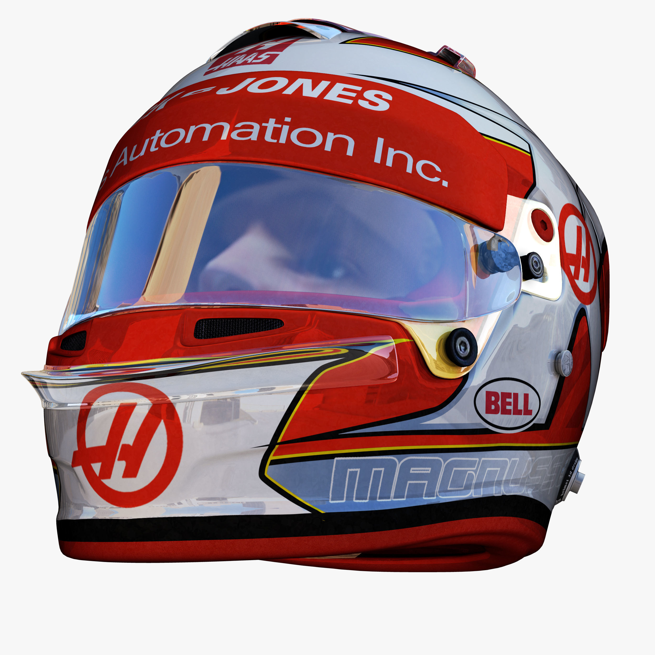 Magnussen helmet 2018 Low-poly 3D model_8