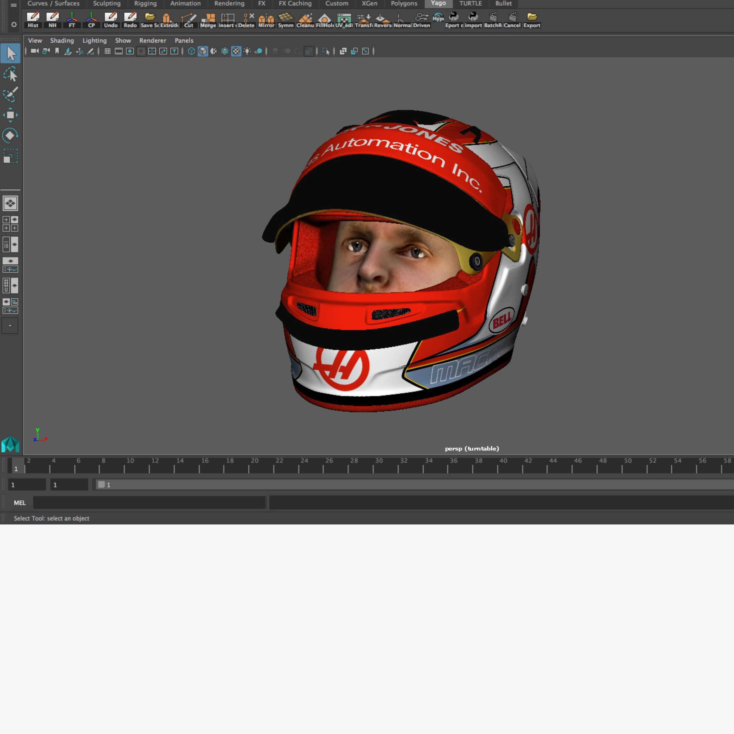 Magnussen helmet 2018 Low-poly 3D model_10