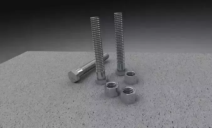 Nuts and bolts1 3D model