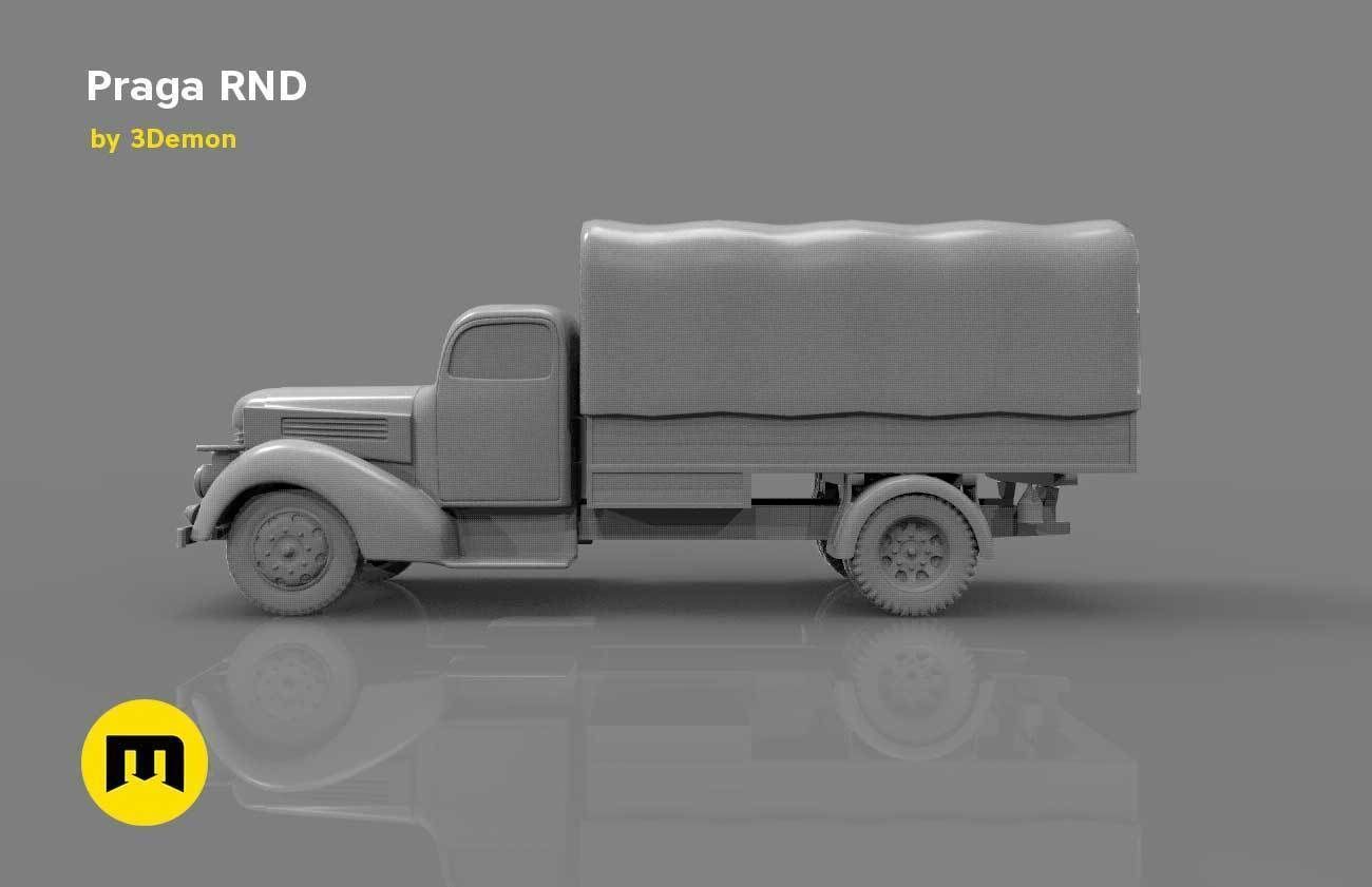 Praga RND 1950 truck 3D print model_8