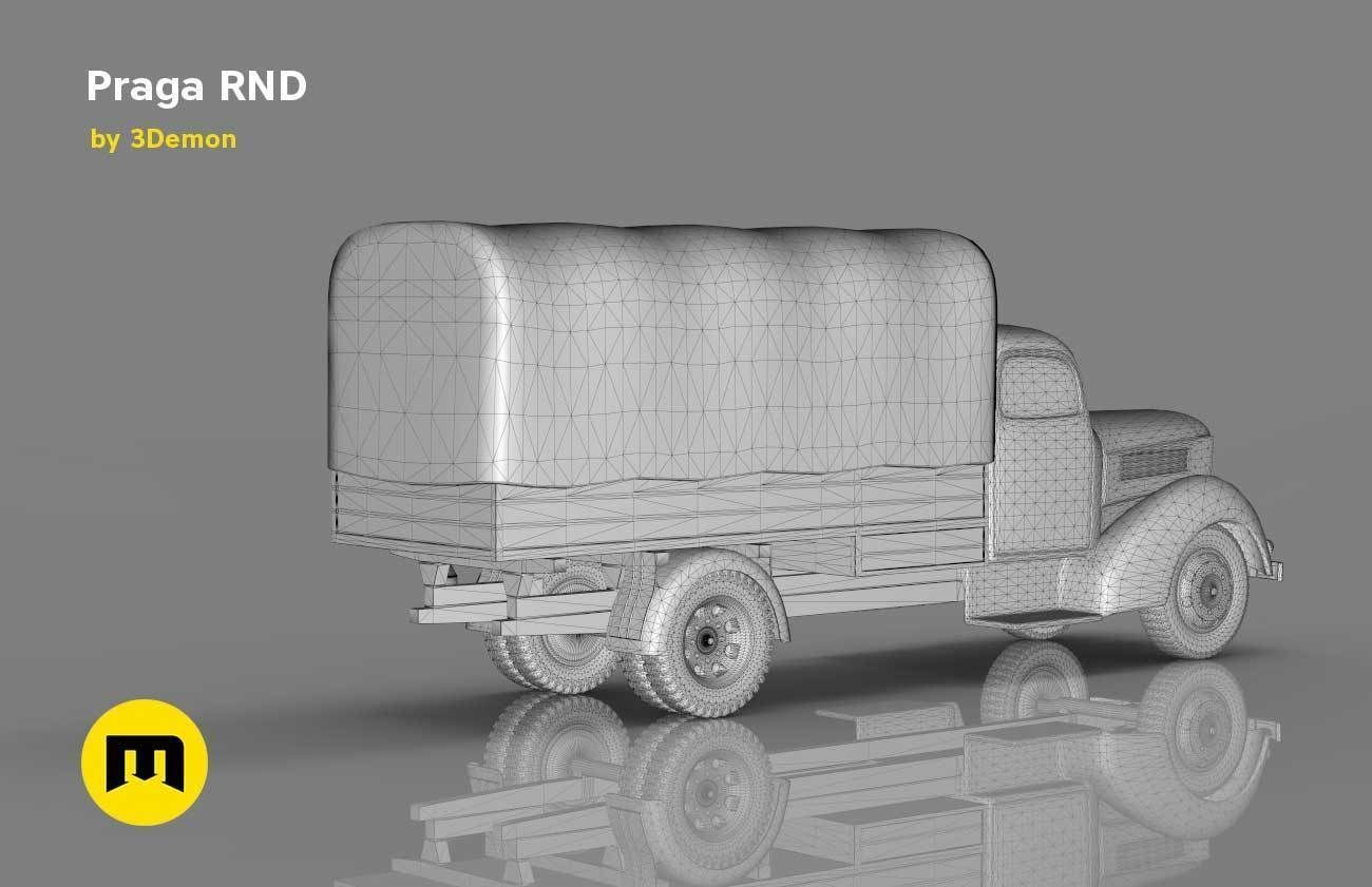 Praga RND 1950 truck 3D print model_15
