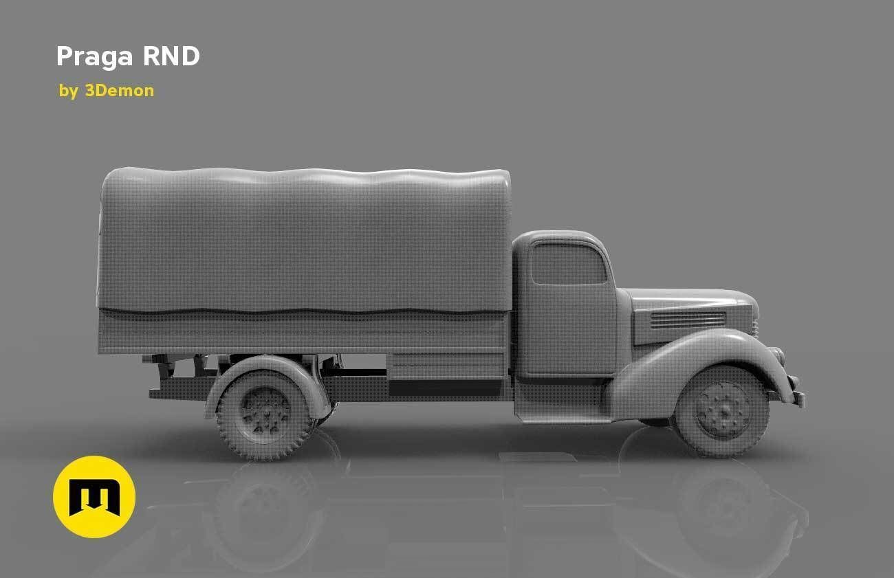 Praga RND 1950 truck 3D print model_3