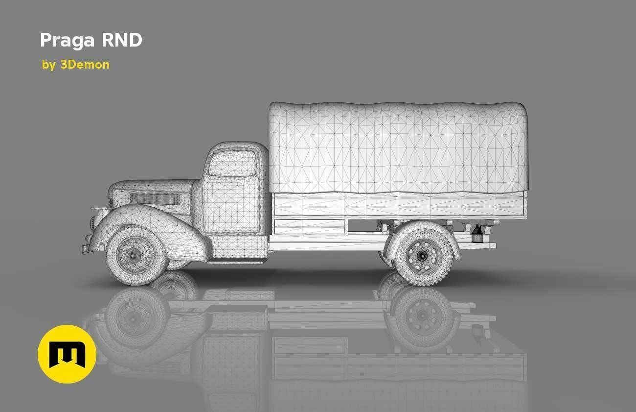 Praga RND 1950 truck 3D print model_11