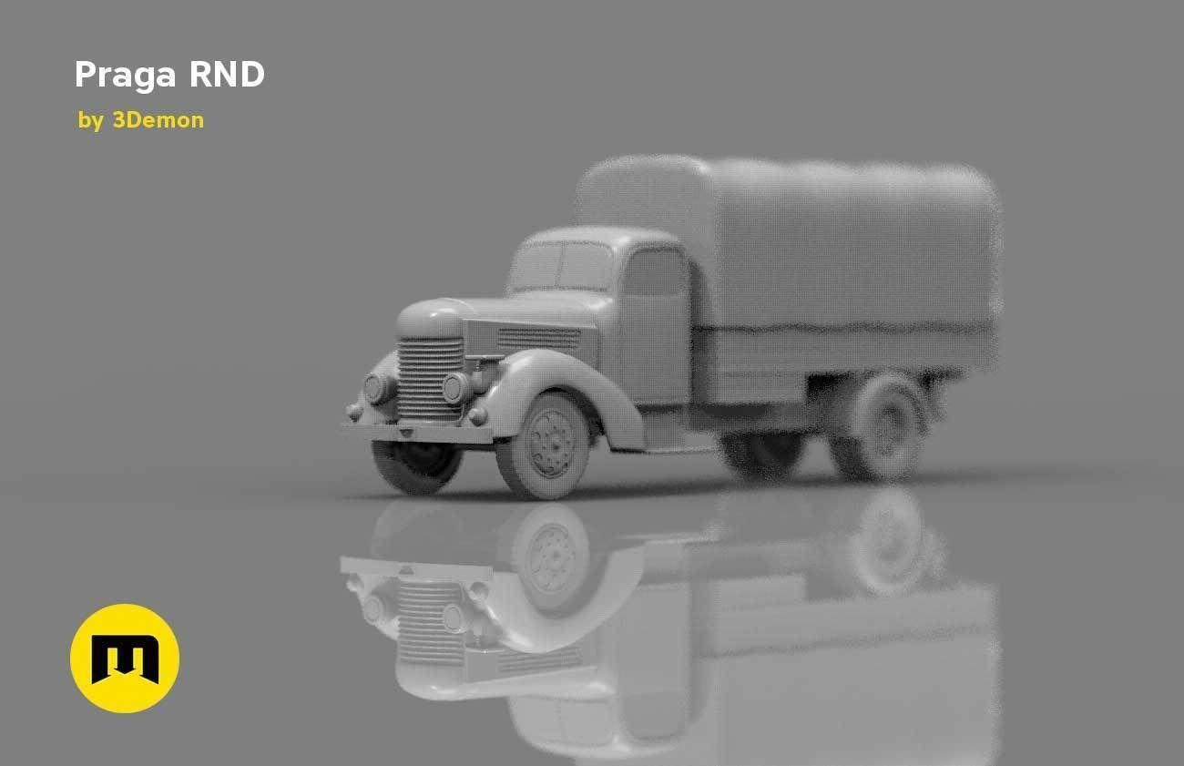 Praga RND 1950 truck 3D print model_7
