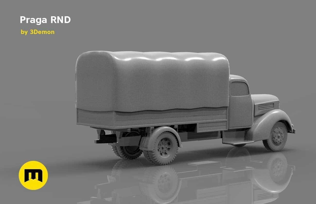 Praga RND 1950 truck 3D print model_4