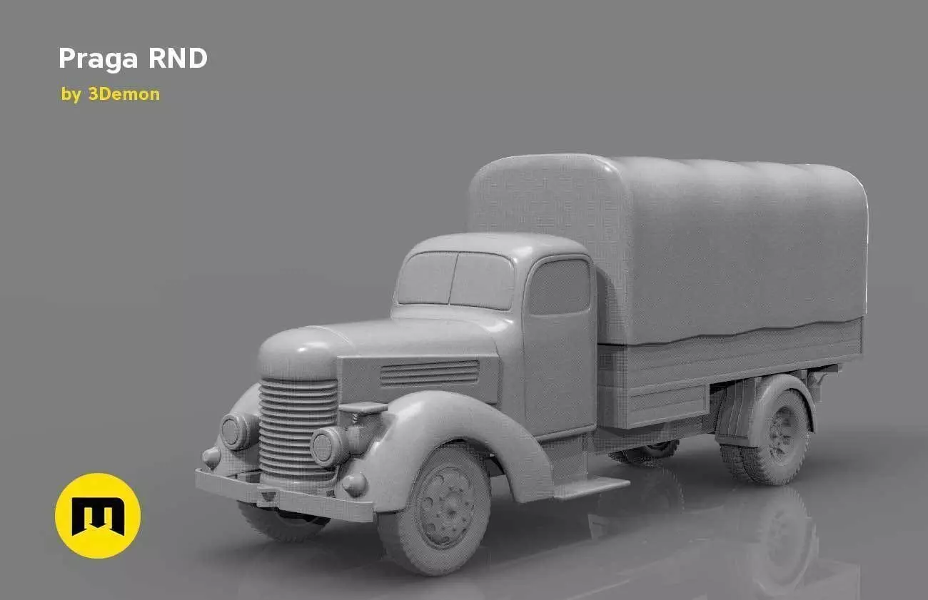 Praga RND 1950 truck 3D print model_0