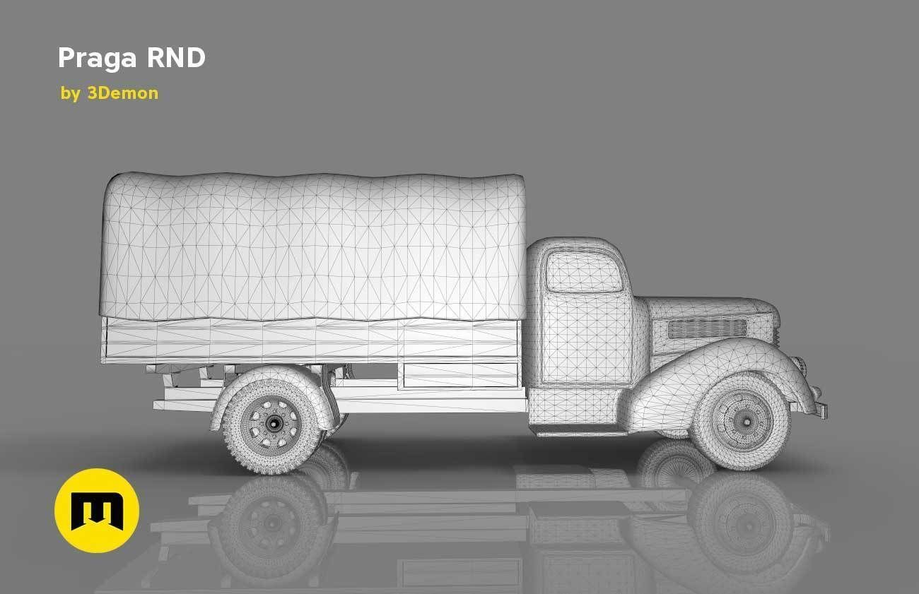 Praga RND 1950 truck 3D print model_12