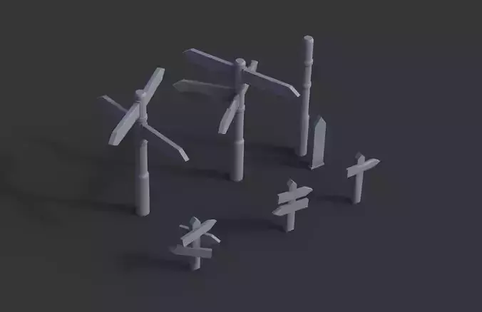 Signs and Pole Signs - Props Wargaming