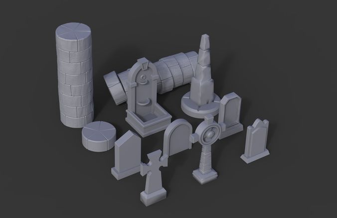 Stone Pack - Props Wargaming 3D print model
