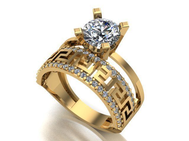 wedding ring 3D print model
