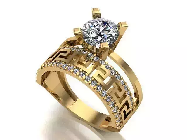 wedding ring 3D print model
