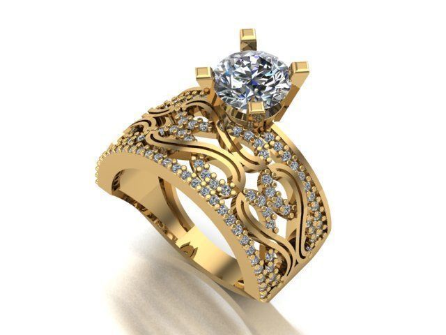 wedding ring 3D print model