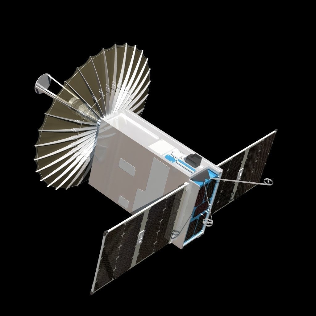 RainCube Satellite 3D model_2