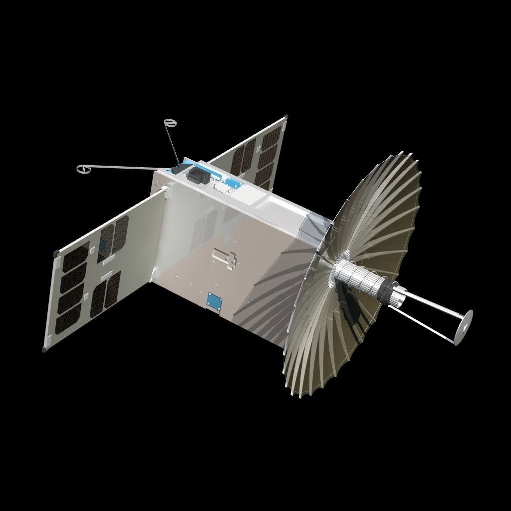 RainCube Satellite 3D model_5