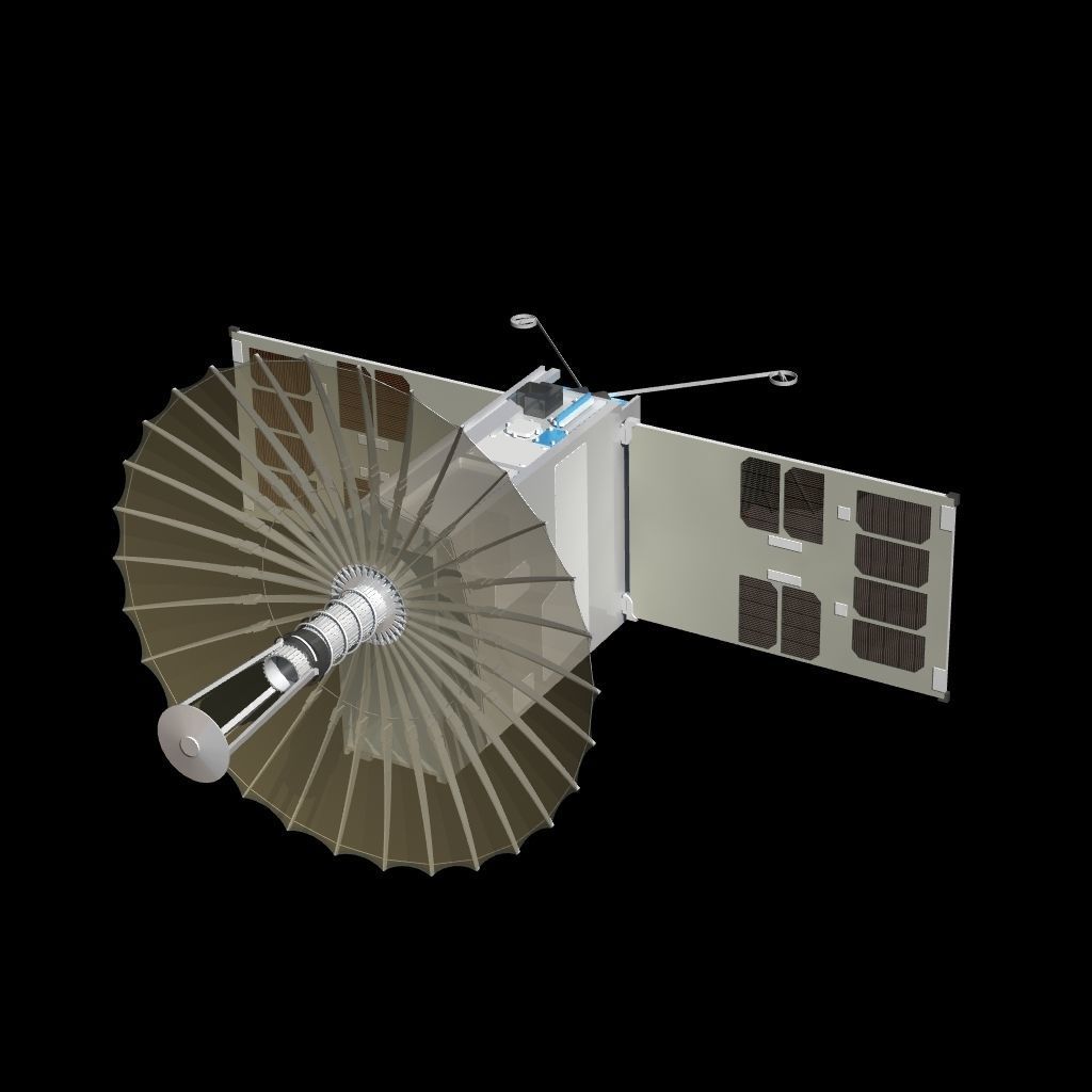 RainCube Satellite 3D model_4