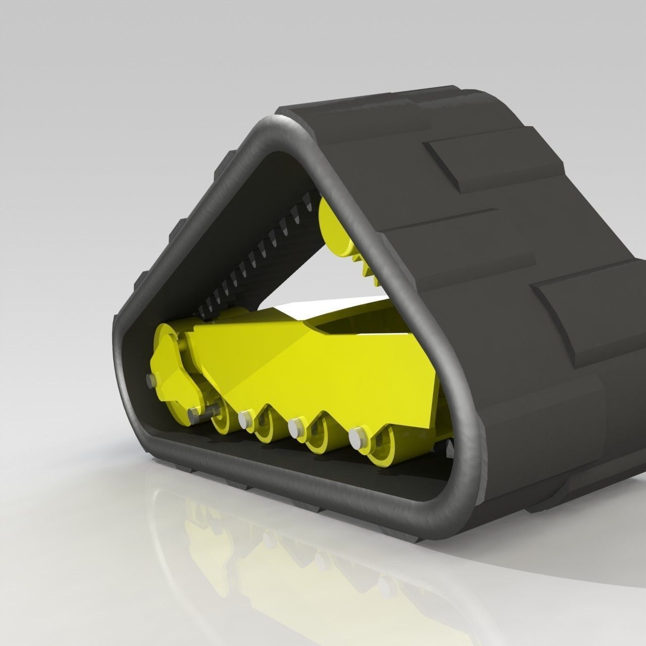 Tracks of a crane 3D model_2