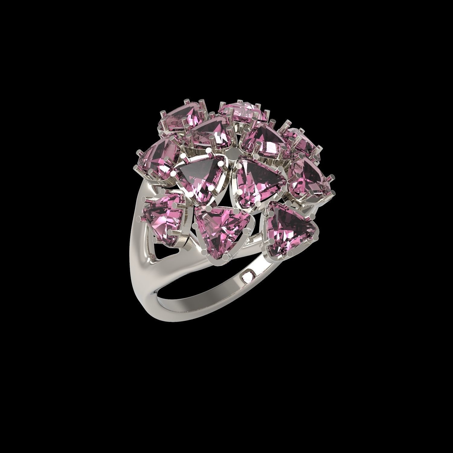 ring topaz 3D print model_7