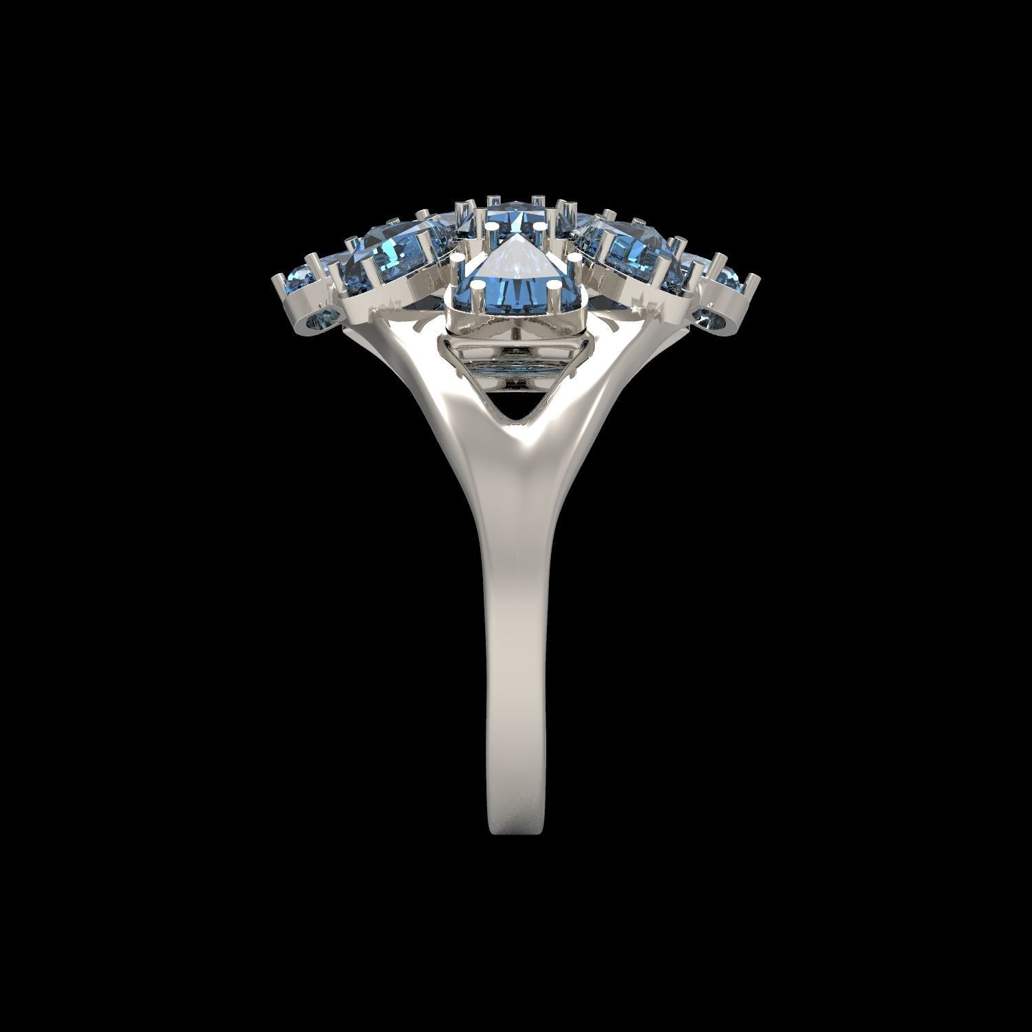 ring topaz 3D print model_5
