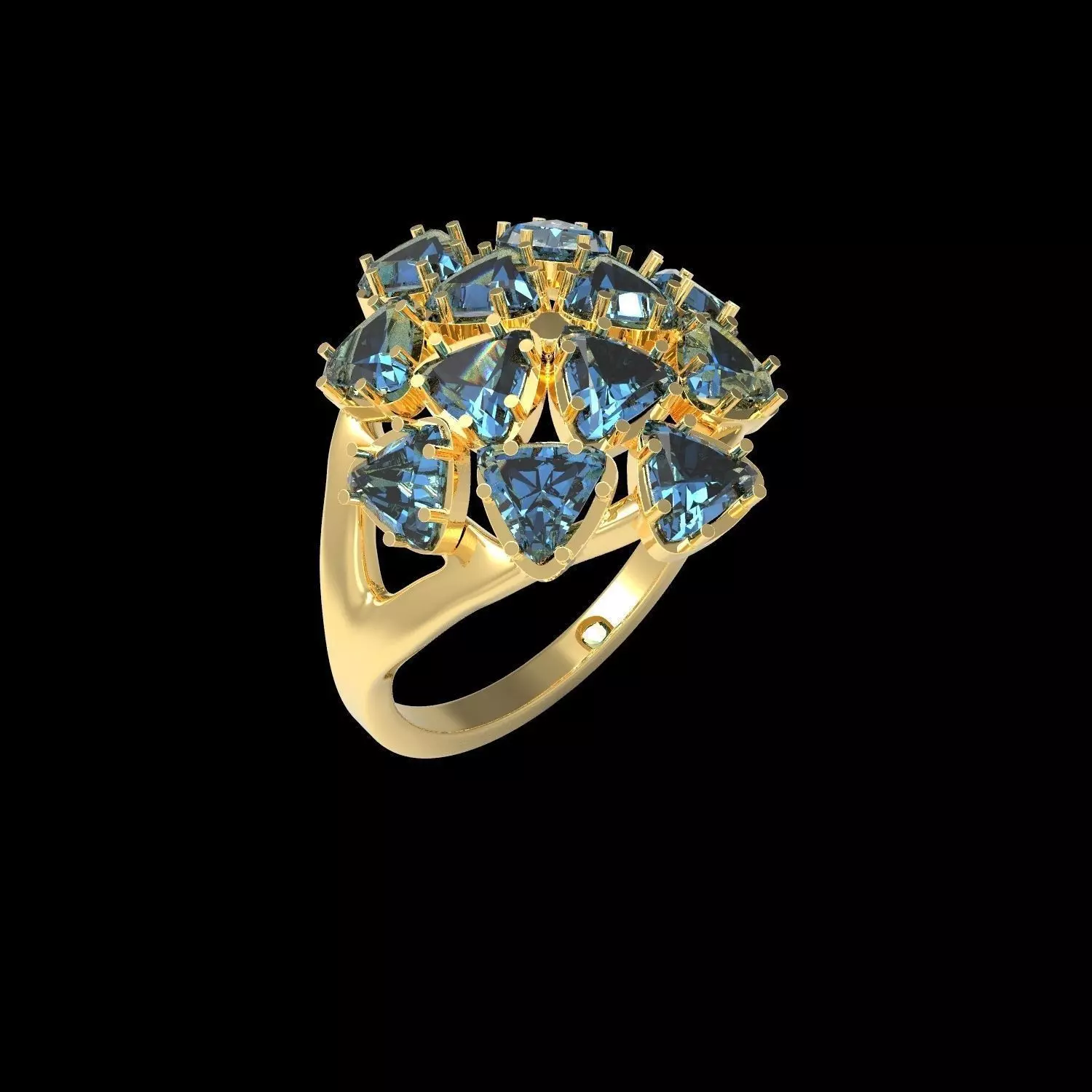 ring topaz 3D print model_0