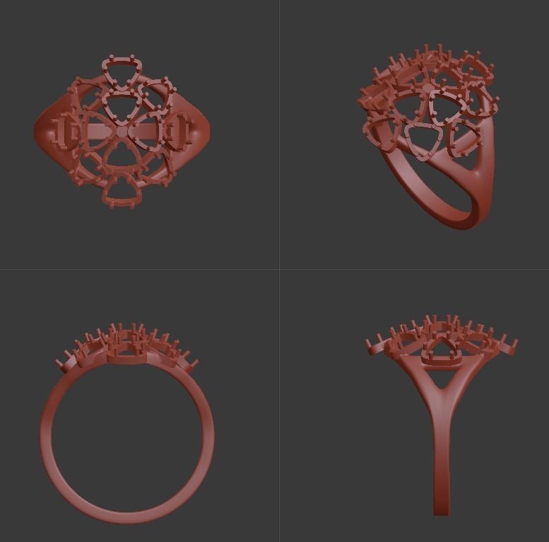 ring topaz 3D print model_1
