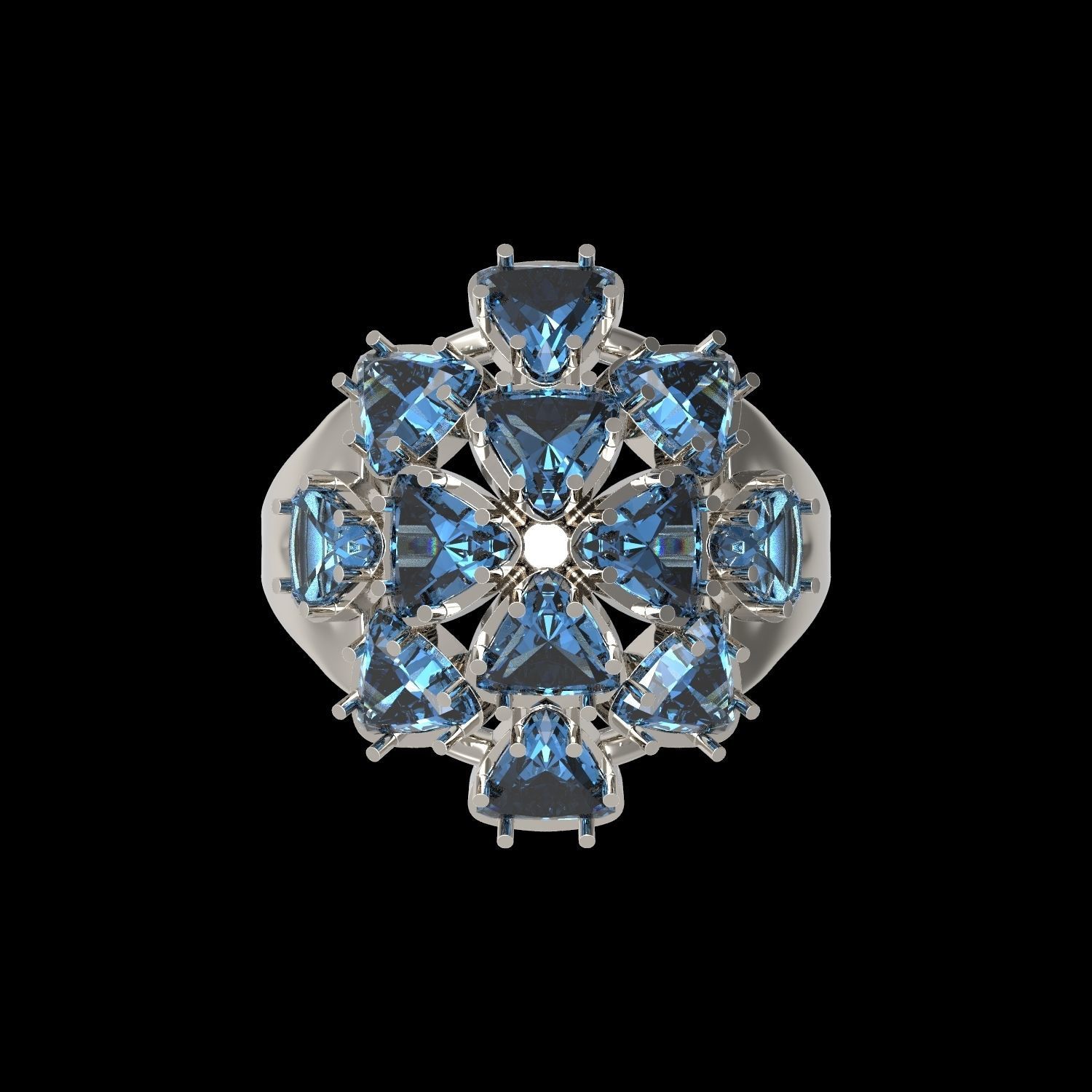 ring topaz 3D print model_4