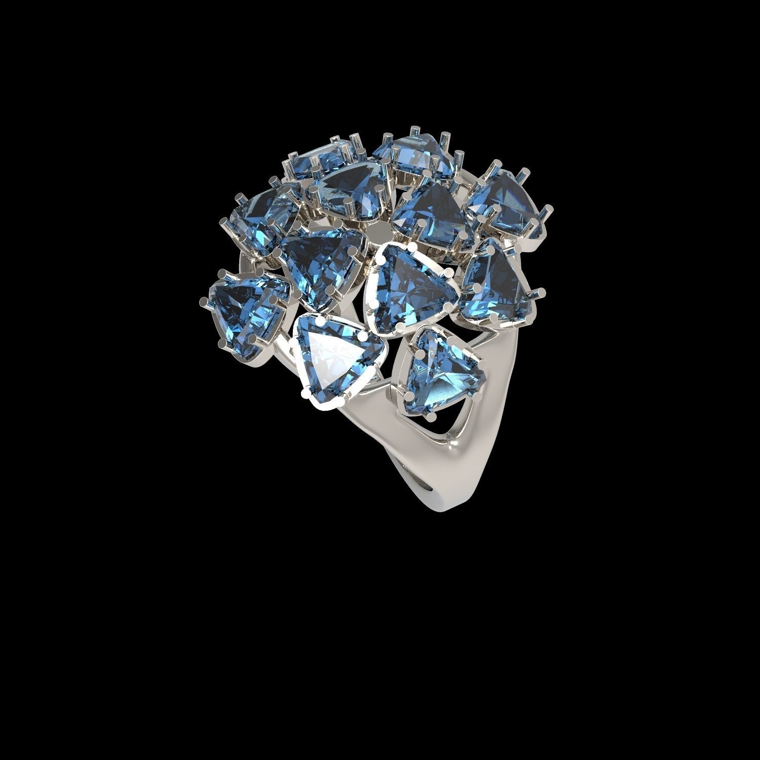 ring topaz 3D print model_6