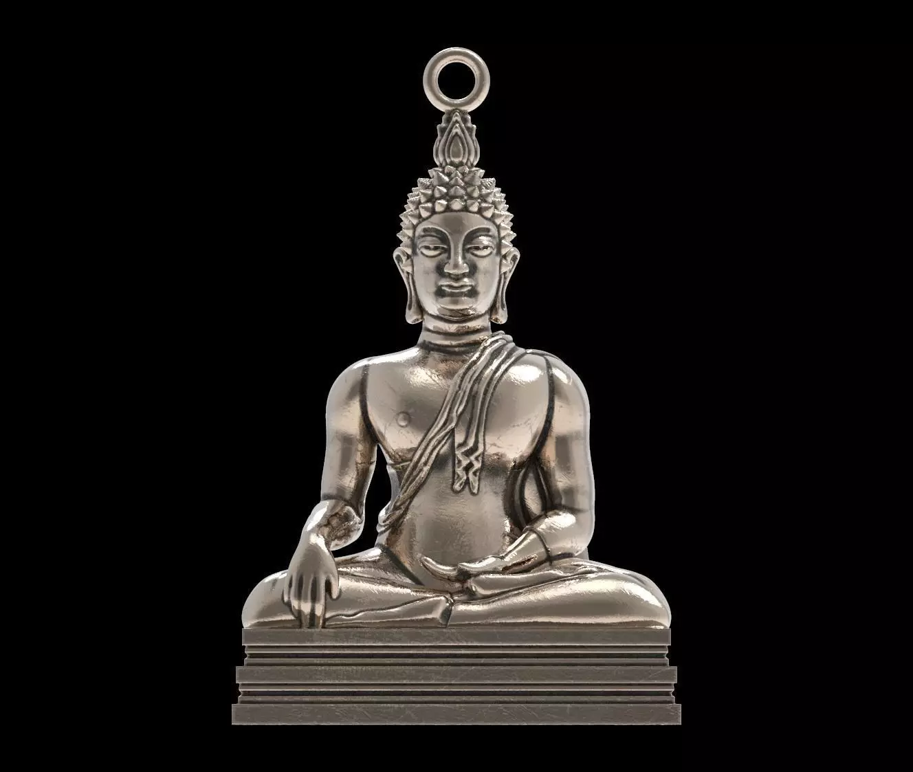 Buddha statue pendant Free 3D print model