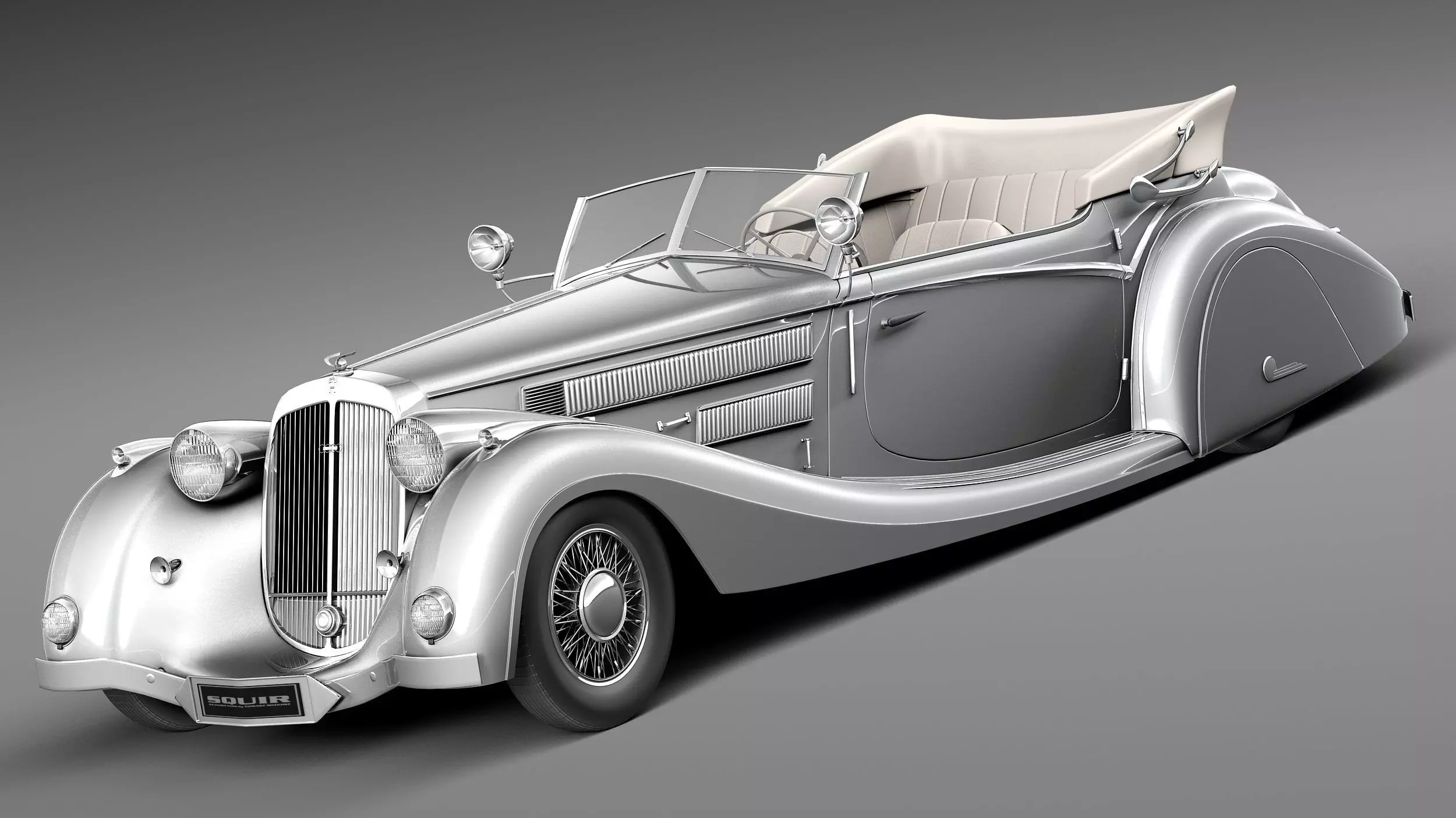 horch 853a voll ruhrbeck 1937 3D model