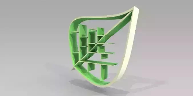 Leaf shape shelve design