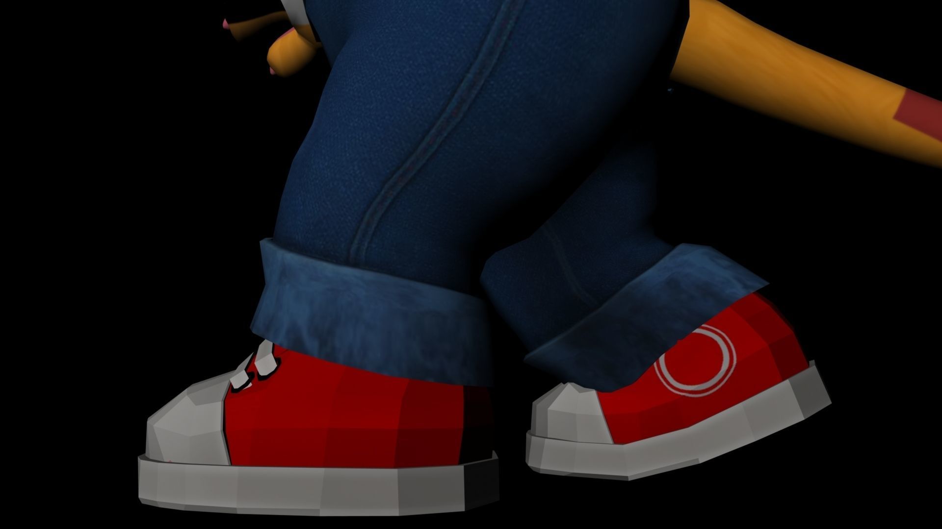 Tom Model cartoon cat Low-poly 3D model_20