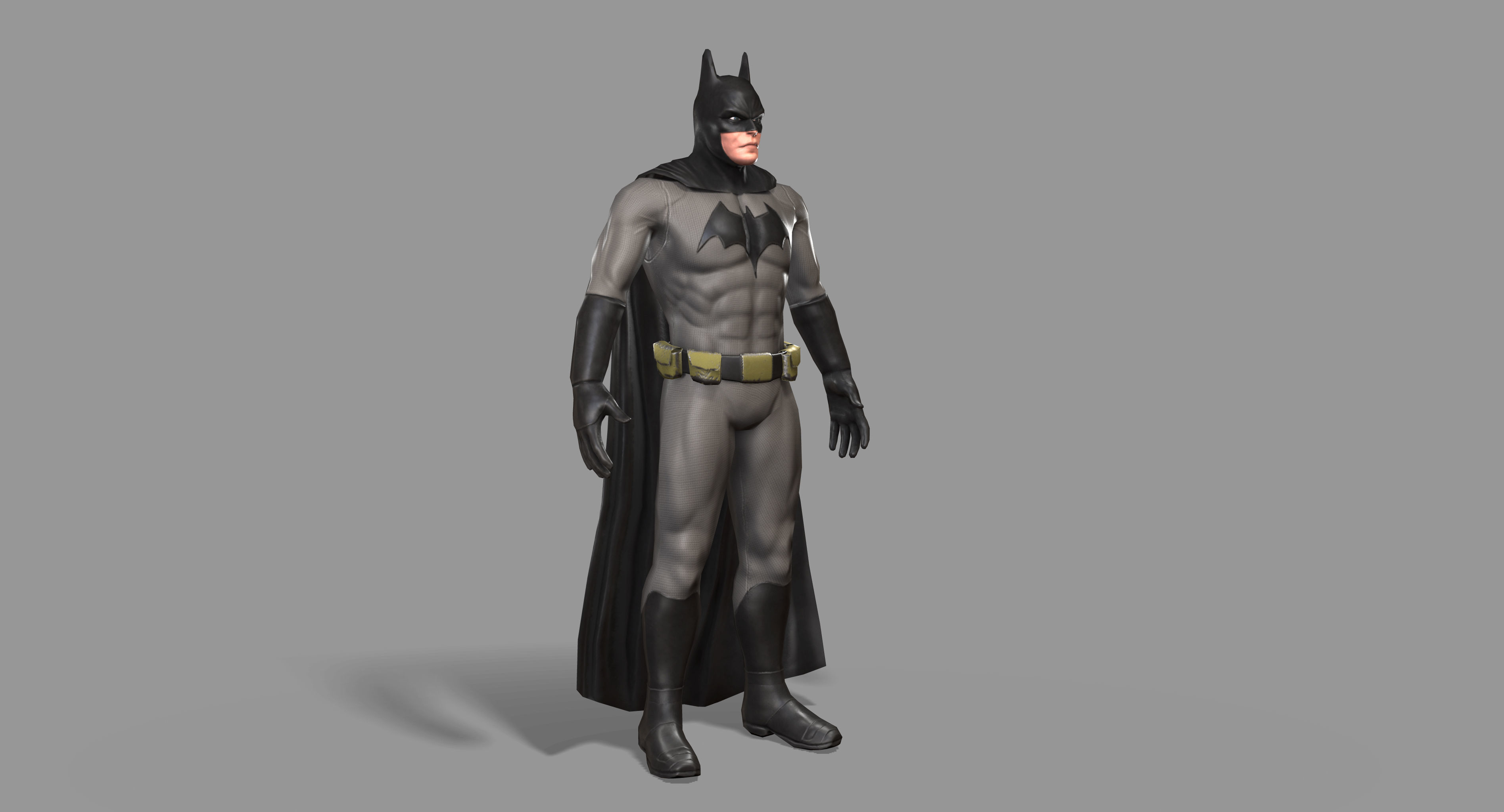 Batman Superhero Low-poly 3D model_2