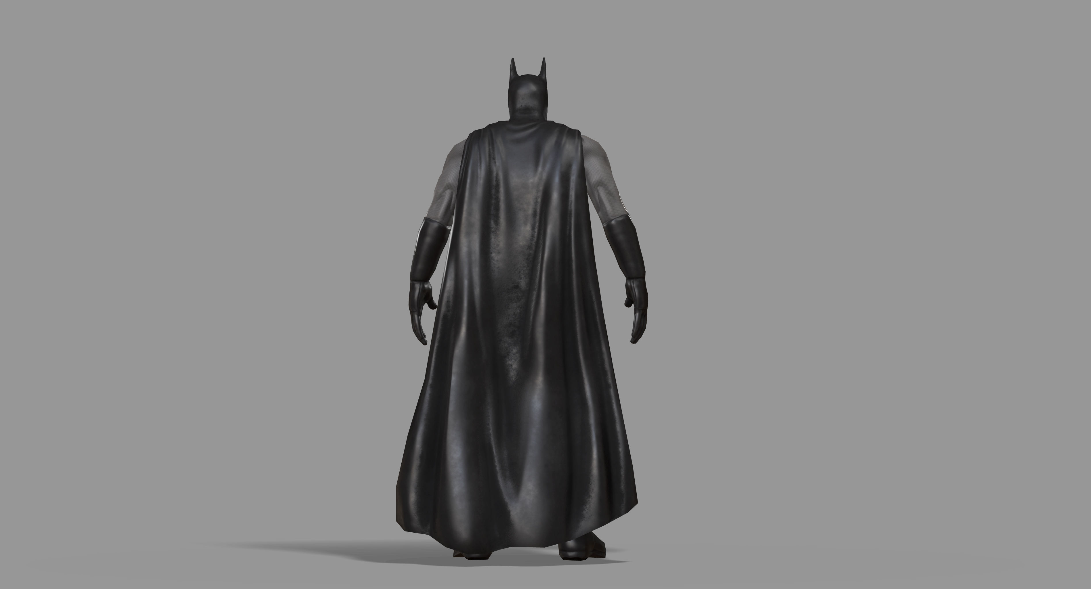 Batman Superhero Low-poly 3D model_21