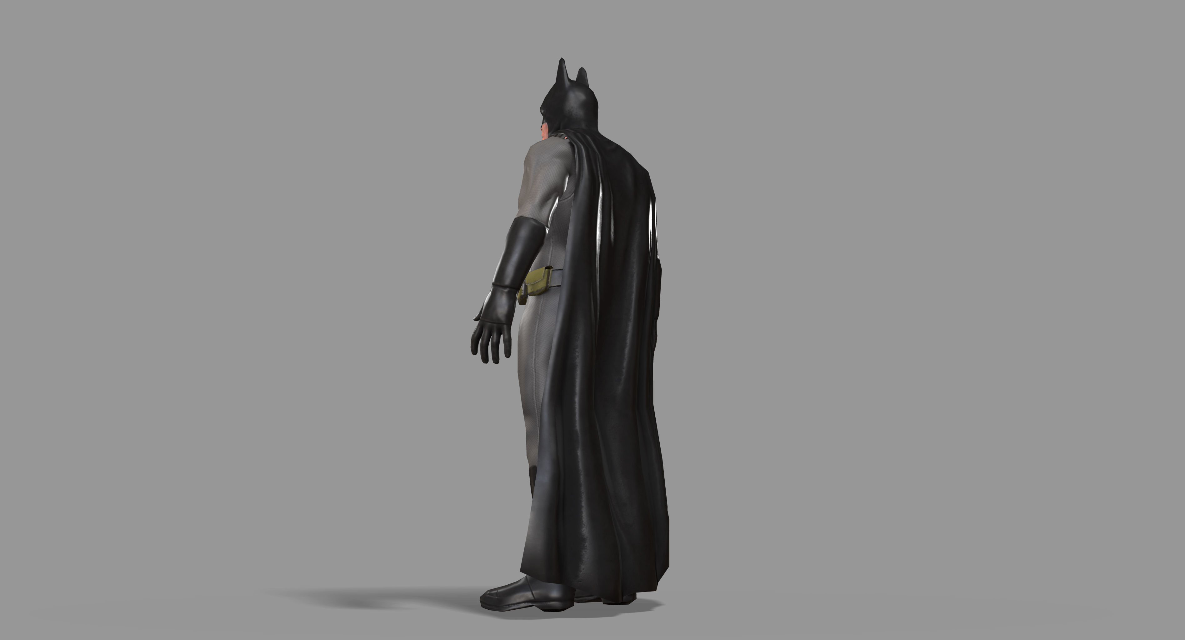 Batman Superhero Low-poly 3D model_22