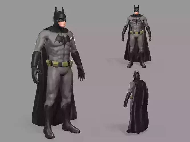 Batman Superhero Low-poly 3D model