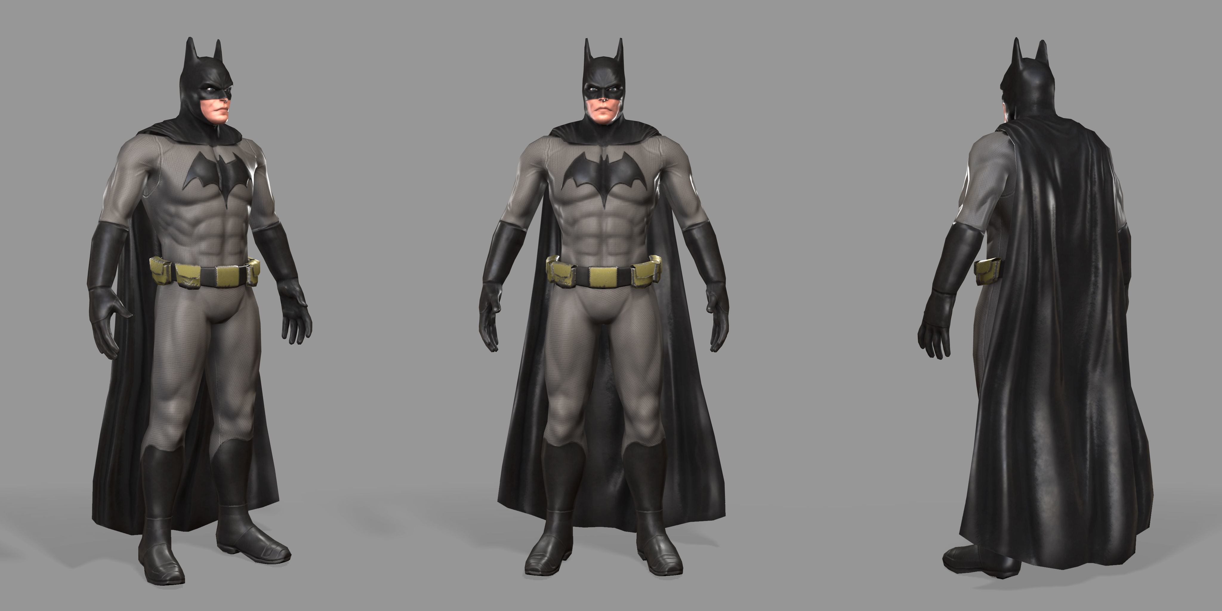Batman Superhero Low-poly 3D model_28