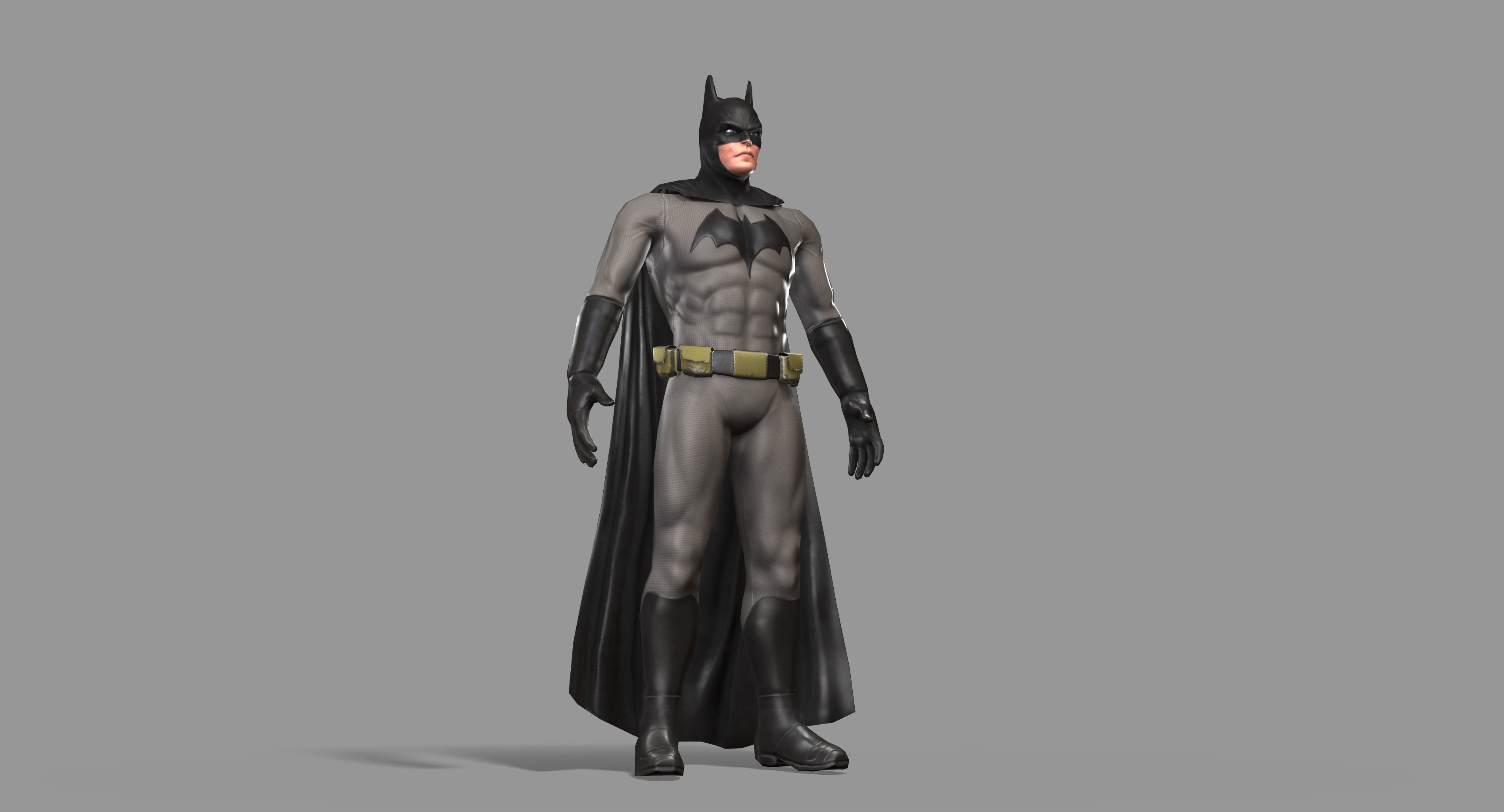 Batman Superhero Low-poly 3D model_18