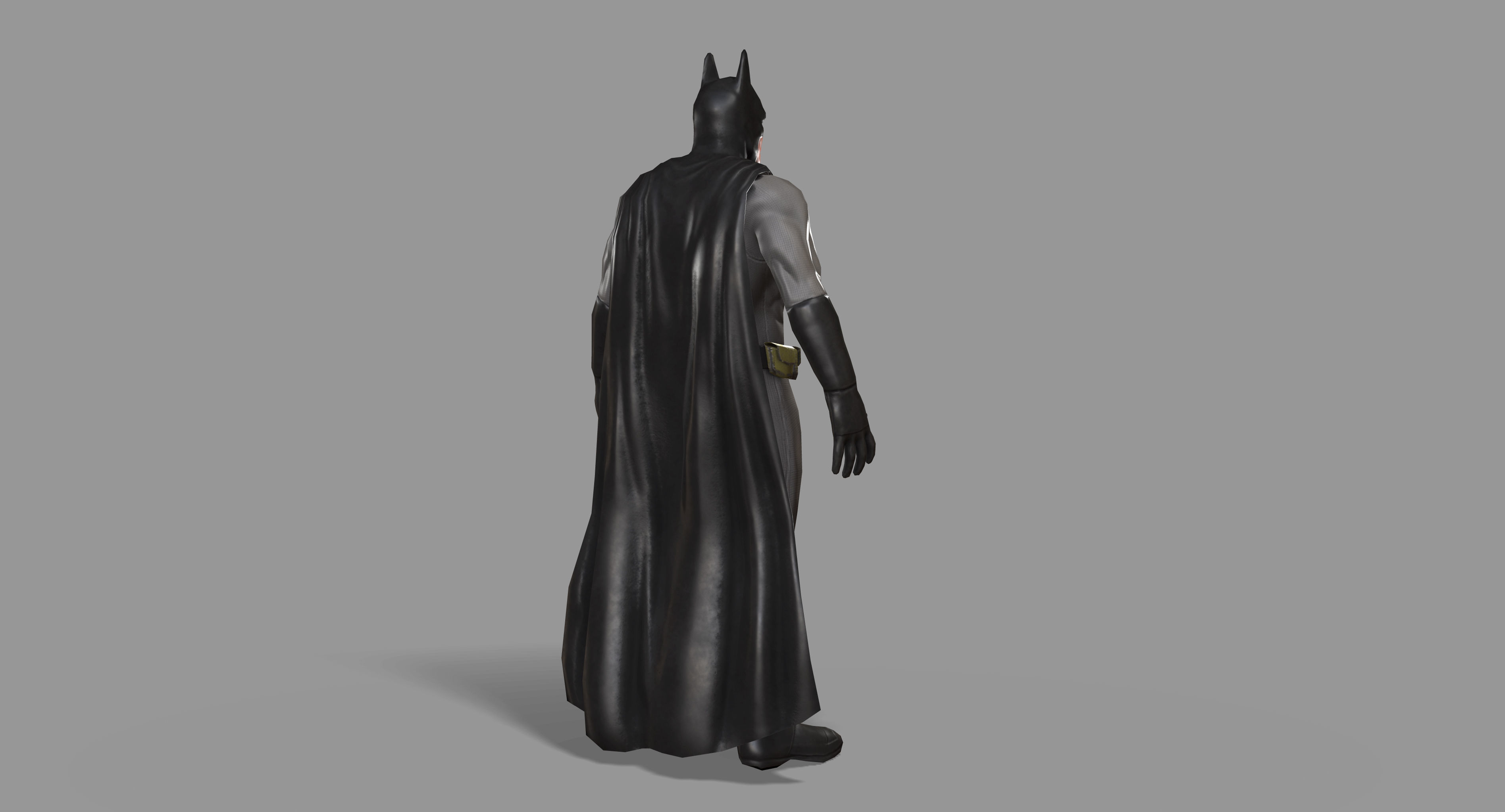 Batman Superhero Low-poly 3D model_4