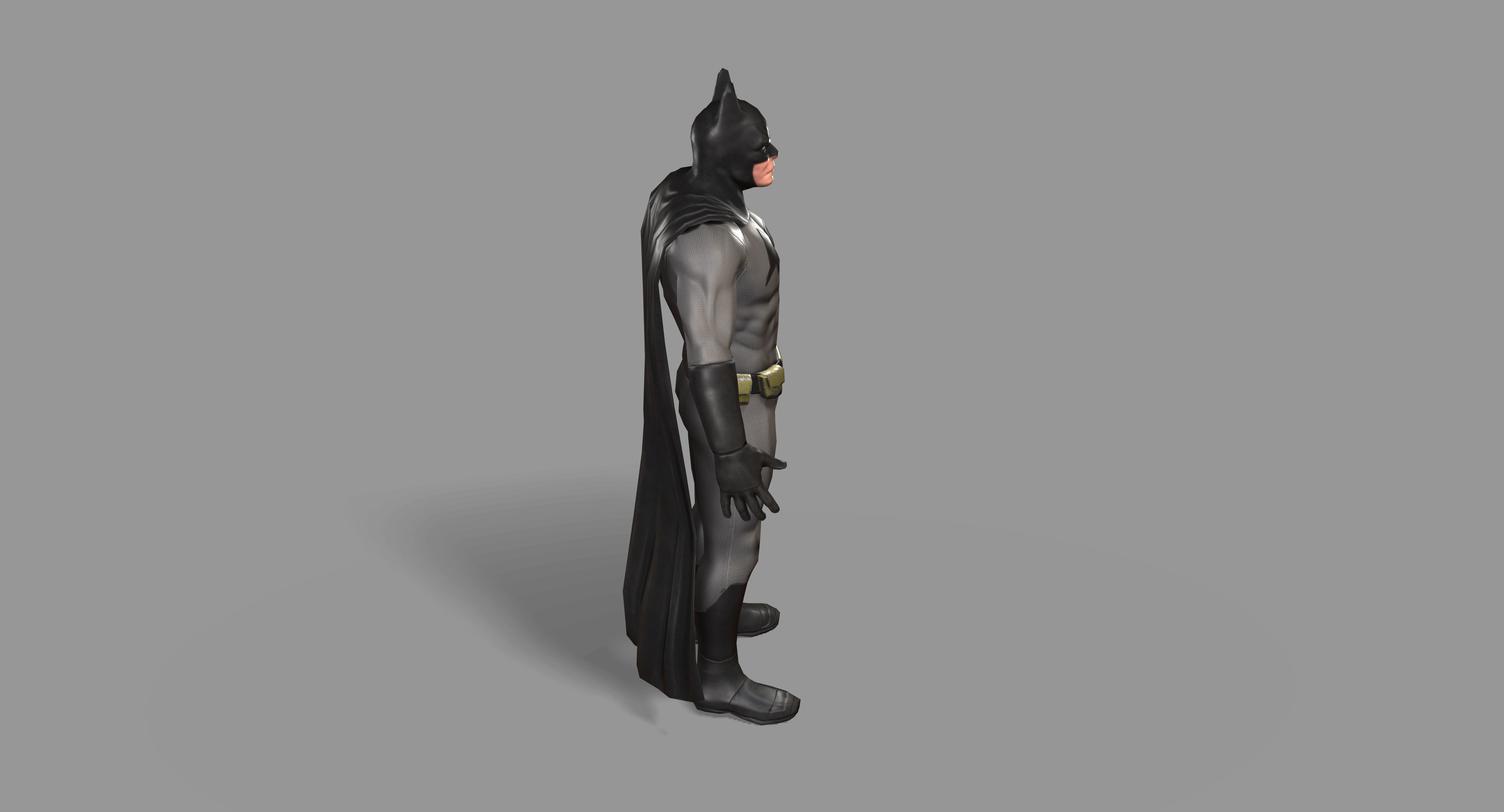 Batman Superhero Low-poly 3D model_12